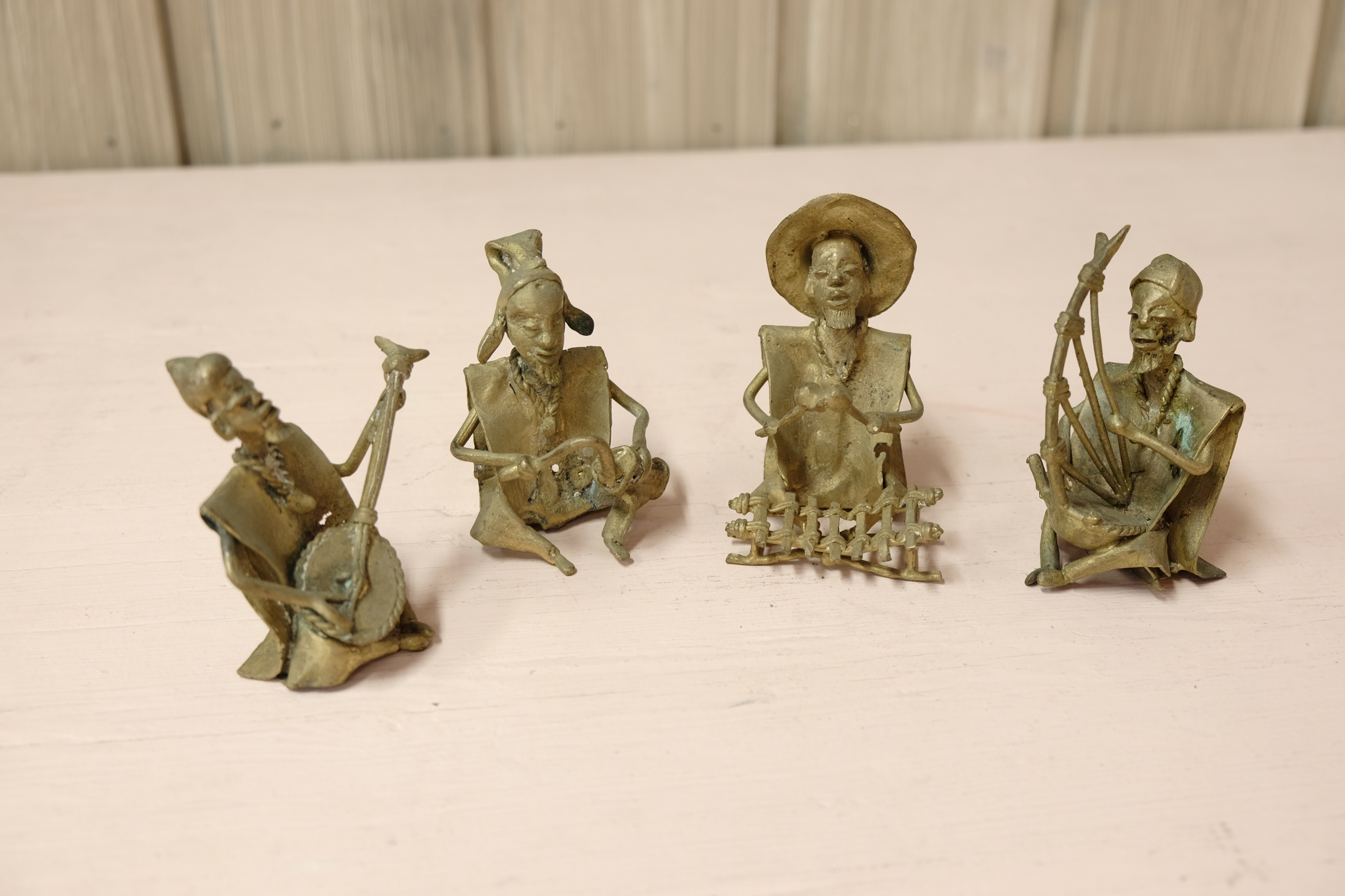 Brass musicians figurines | From Ivory Coast with love